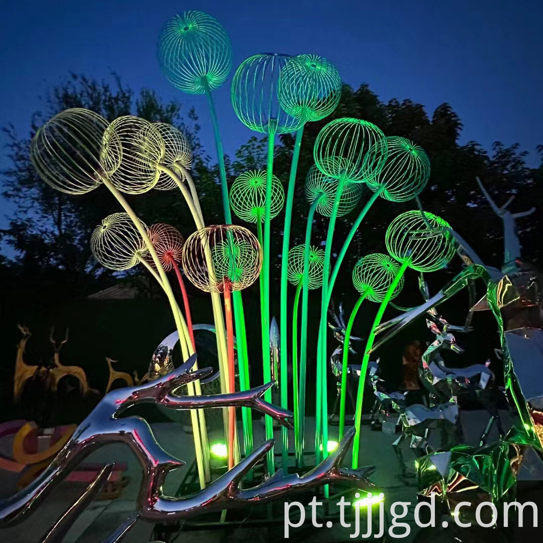 Dandelion Metal Floor Ornaments